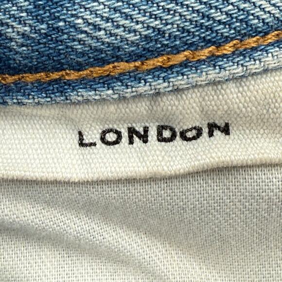 Slvrlake London Jeans SZ 24 NWT Shakedown Straight Leg Distress Denim High Waist - Picture 10 of 16